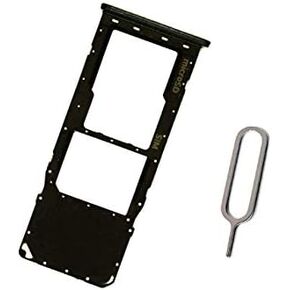 Sim Card Tray SD Card Slot Holder Replacement for Samsung Galaxy A71 (4G) SM-A715U Black Single Sim
