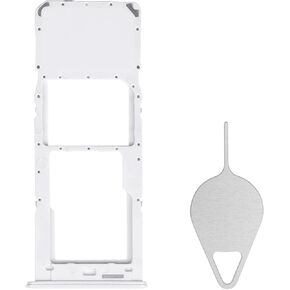 for Samsung Galaxy A23 5G Sim Card Tray Replacement (Single SIM Version) - White Card Tray Slot Holder Bracket Adapter with Needle Ejector for A23 5G SM-A236U A236U1