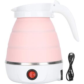 Electric Kettle, Folding Water Boiler Portable Silicone Household Electric Kettle 400W US Plug 110V()
