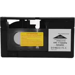 VHS C Tape Cassette Adapter for Camcorders, Motorized VHS Cassette Converter with Recording Playback, for S VHS C and for S VHS Tapes, for All 1.2Mm Standard Tapes