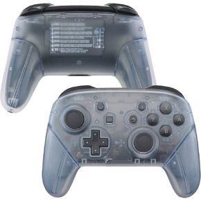 eXtremeRate Glacier Blue Faceplate Backplate Handles for Nintendo Switch Pro Controller, DIY Replacement Grip Housing Shell Cover for Nintendo Switch Pro - Controller NOT Included