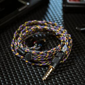 Yongse 1947 Single Crystal Copper Silver Plated Earsphones Cable, 5N-0CC Copper Litz Upgrade Cable with Customizable Length, Professional Audiophile Design (4.4-2Pin 0.78)