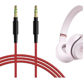 Geekria Nylon Braided Audio Cable Compatible with Beats Solo 4 Solo 3 Mixr Pro Headphones Cable, 1/8" (3.5mm) to 3.5mm Aux Replacement Stereo Cord (4 ft /1.2 m)