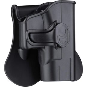 Gun Holster for Glock 43X(Not for MOS), Glock 43, OWB Paddle Holster, Tactical Holster, Outside Waistband Belt Carry Polymer Holster with Trigger Release, 360° Adjustable G43 Holster - Right Handed