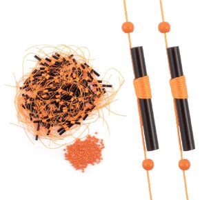 DONGKER Fishing Bobber Stops,100 PCS Slip Bobber Stop String Knots with Beads for Fishing Line or Crappie Fishing Saltwater