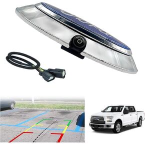 F0rd Tailgate Emblem Backup Camera Rear View Backup Reverse Camera Compatible F0rd F150 2011-2014 Reversing Parking Assist Camera Repalcement Kit BL3Z-19G490-B AL3Z-19H511-A