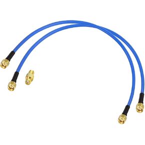 Bingfu SMA Male to SMA Male RG402 0.141" Semi Flexible Coaxial Jumper Cable 12 inch 30cm (2-Pack) for Portable VNA Vector Network Analyzer Antenna Analyzer Spectrum Analyzer SWR Meter Tester