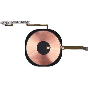 NFC Chip Wireless Charging Coil Volume Button Replacement for iPhone 11 Pro Max Repair Mute Button Flex Cable Fix Silent Key Switch Control Assembly with Metal Bracket