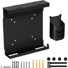 Micro PC Mount for Dell Wall VESA and Under Desk Mount for Dell Mini PC Mount for Dell OptiPlex MFF 7050 7080 5070 7020 7060 7090 7010 3060 3050 9020 and More Mini PC Mount for Dell with Pen Holder