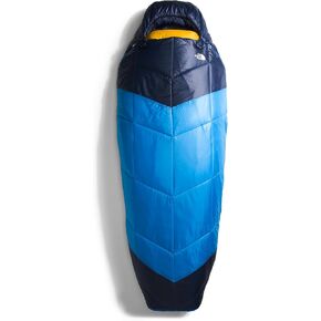 The North Face One Bag Camping Sleeping Bag, Super Sonic Blue/Arrowwood Yellow, Regular