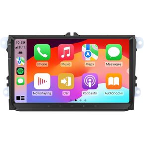Eonon Android 14 Car Stereo for Volkswagen Golf Passat SEAT Skoda, 9'' CarPlay Android Auto Touchscreen Headunit with DSP, Bluetooth,SWC, 3+32G - VWX7