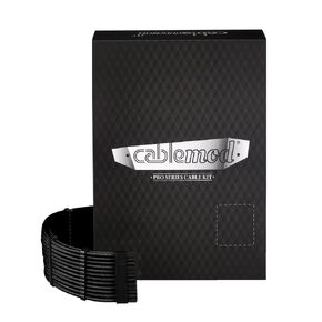 CableMod C-Series Pro ModMesh Sleeved 12V-2x6 12VHPWR Dual StealthSense Cable Kit for Corsair Type 4 RM Black Label/RMi/RMX (Black)