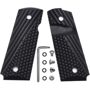 1911 G10 Grips, Compact Size Officer OPS Texture 6 Color Options