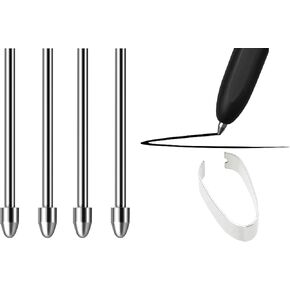 No Worn Out Titanium Alloy Metal Remarkable 2 Pen Tips Replacement Compatible Nibs for Remarkable 2 1 Marker Plus Pencil Kindle Scribe Basic & Premium Stylus Digital Pen Fine Tip, Smooth Ballpoint Nib