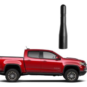 Truck Short Radio Antenna Mast Fit for 2015-2025 Chevy Colorado and 2015-2025 GMC Canyon | Roof Black 3 inches Antenna | for 2015-2025 Colorado Canyon Truck Radio Antenna Replacement Accessories