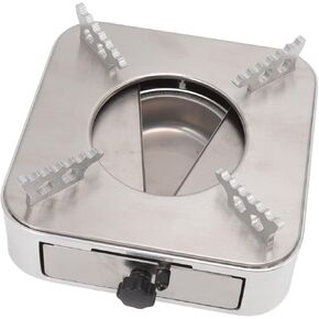 Alcohol Stove, Stainless Steel Portable Spirit Burner Backpacking Stove Burner Structure Camping Stove for Home Hiking, Silver