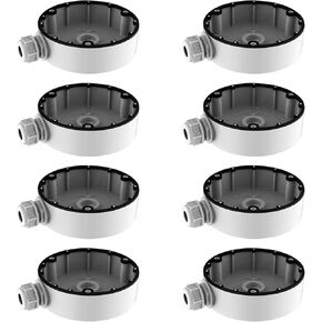 White Junction Box/Mounting Base for Hikvision Turret Camera DS-2CD23x2 CB130T DS-1280ZJ-DM8 (8 Pack)