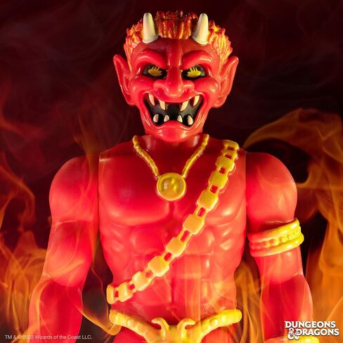 Super7 Dungeons & Dragons efreeti - 3.75 "Fungeons and Dragons Action Figure مع المقتنيات العتيقة الملحقات ولعب الرجعية in Kuwait