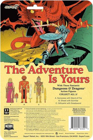 Super7 Dungeons & Dragons efreeti - 3.75 "Fungeons and Dragons Action Figure مع المقتنيات العتيقة الملحقات ولعب الرجعية in Kuwait