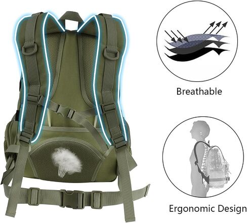 45L Tactical Military Backpack for Adults Fits 17 Inch Notebook in Saudi Arabia