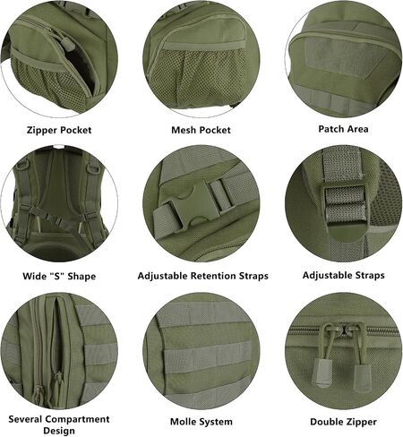 45L Tactical Military Backpack for Adults Fits 17 Inch Notebook in Saudi Arabia