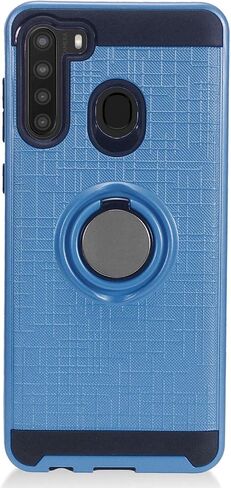 بالنسبة إلى Samsung Galaxy A21 (SM -A215) - علبة الهاتف المعدنية الألومنيوم مع حامل - Zy0 Gray in Kuwait