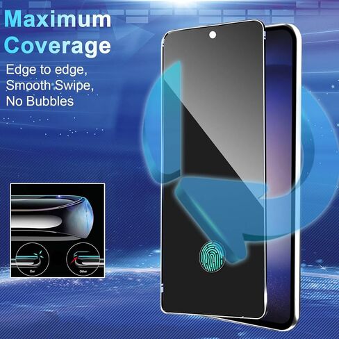 2 + 2 Pack Galaxy S23 Fe Privacy Screen Protector - 2 Pack Privacy Film + 2 Pack Camera Lens Prapted Glass ، Whight Clarity Bubble Protection ، Anti SPO in Kuwait