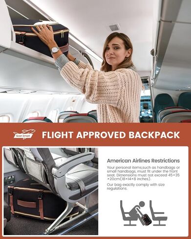 LOVEVOOK Travel Backpack for Women, 40L Carry on Backpack for Airplanes, Large TSA Personal Item Travel Bag Fits 17.3" Laptop, Water-Resistant Business Weekender Back Pack, 4Pcs in Saudi Arabia