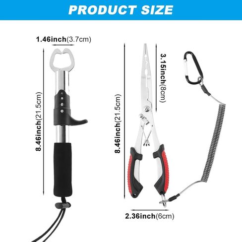 كماشة صيد الأسماك ومجموعة القابض ، معدات ومعدات الصيد من الفولاذ المقاوم للصدأ ، وملحقات الصيد ، أدوات الصيد ، هدايا صيد الأسماك للرجال in Kuwait