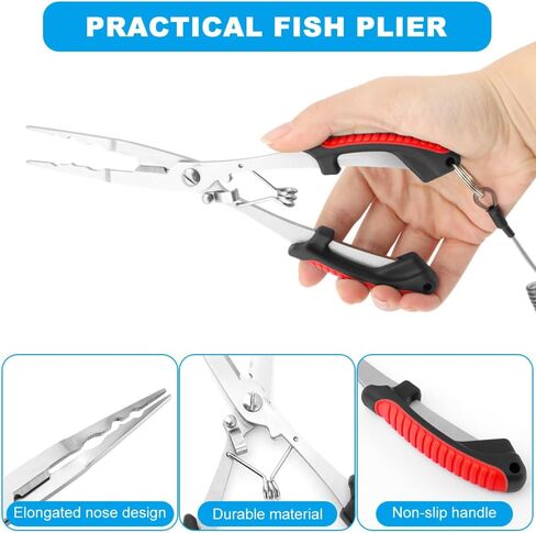 كماشة صيد الأسماك ومجموعة القابض ، معدات ومعدات الصيد من الفولاذ المقاوم للصدأ ، وملحقات الصيد ، أدوات الصيد ، هدايا صيد الأسماك للرجال in Kuwait