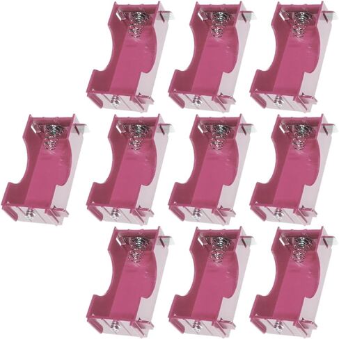 حامل بطارية الخلية D ، 80 × 35 ملم D Size Battery Case Science Physical Plastic D Battery حامل البطارية لتوصيلات متوازية أو سلسلة (10 حزمة ، وردي) in Kuwait