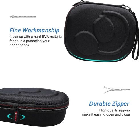 Xanad Hard Case لـ Bose QuietComfort ، QC Ultra ، QC 45 ، QC 35 ، QC45 SE ، QC SE لإلغاء الضوضاء اللاسلكية ، سماعات Soundcore H30i على الأذن - الأزرق in Kuwait