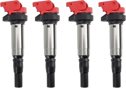 TRQ 6 Piece Premium High Performance Ignition Coil Square Style Kit Set for 2014-2018 Chevy Silverado 1500/2014-2018 GMC Sierra 1500 V6 4.3L Models Only in Kuwait