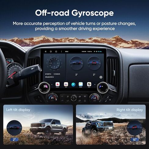 8G+128G CAR Radio لـ Chevy Silverado GMC Sierra Car Stereo 2014-2018 و Android13 و Dual Knobs 13.1 "Qualcomm 8 Core مع Carplay Android Auto و Off-Road و DTS و DSP و 4G LTE و 5G Wifi SWC in Kuwait