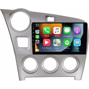 لراديو Toyota Matrix 2009-2014 Android 13 Car Stereo 9 "شاشة اللمسات اللاسلكية Carplay Android GPS التنقل مع كاميرا عكسية مجانية 4GB RAM+64GB ROM