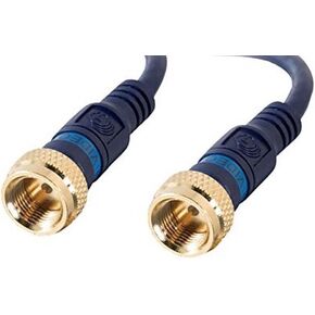 C2G Legrand High-Speed Internet Modem Cable, Blue Internet Modem Cable, Coaxial Cable 3 Feet, 1 Count, C2G 28721