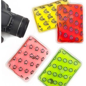 Reusable Hand Warmers - Instant Heat Packs, 4" Fruit Pattern Self Heating Hand Warmers, Reusable Click Instant Heat Packs, Sodium Acetate Hand Warmer, Outdoor Sports Skiing for Warmth