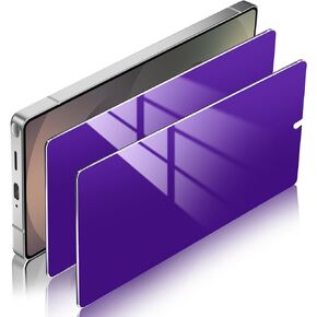 Fotbor 2 Pack for Samsung Galaxy S25 Ultra Privacy Screen Protector[Not Glass], Cool Purple Anti Spy Anti Blue Light 7H Hardness Film with Alignment Frame, Sensitive Unlocking Bubble Free Case Friendly