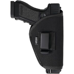 Gun Holster for Men Women Universal IWB/OWB Holster for Pistol Concealed Carry 9mm Holsters Fits Glock M&P Shield and Most Size Handgun
