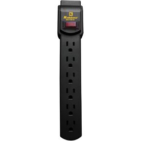 Koblenz Surge Suppressor, Surge Protector for Electronics with 6 Outlets and 3' AC Power Cord, 15 Amp Power Switch, 150 Joules Protection, Black, SS-150