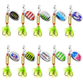 Lure Fake Bait Tied Wool Three Hooks Metal Sequins Composite Sequins Multi-Pattern Copper Weight