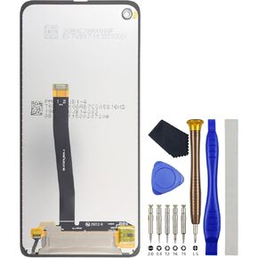 Black Complete Screen Replacement LCD Touch Digitizer Screen for Samsung Galaxy Xcover Pro SM-G715FN 6.3" with Tool kit