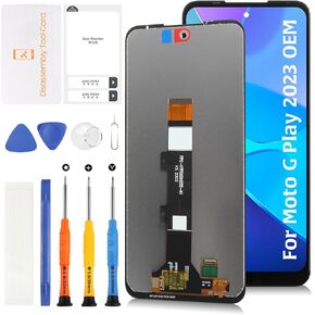Original for Motorola Moto G Play 5G 2023 6.5" OEM LCD Screen Replacement XT2271-1 XT2271-3 XT2271-5 LCD Display Touch Digitizer Screen Assembly with Repair Tools