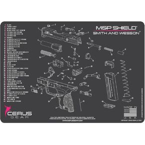 Cerus Gear M&P Shield Schematic Promat, Charcoal Gray/Pink