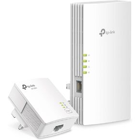 TP-Link Powerline Wi-Fi 6 Extender TL-WPA7817 KIT - Includes AV1000 Powerline Ethernet Adapter and AX1500 Dual-Band Wi-Fi Extender - Gigabit Ethernet Port - EasyMesh Compatible - Plug, Pair and Play