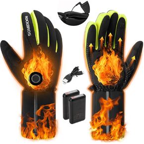ROCKBROS Smart Heated Gloves for Men Women 3.7V 4000mAH Rechargeable Battery Electric Heating Gloves for Cycling Skiing Hiking Hunting