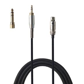 Replacement Audio Cable Cord Compatible with AKG K240, 240S, 240MK II, Q701, 702, K171, 141, 181, 271s, 271 MKII, M220, Pioneer HDJ-2000 Headphones Nylon Braided,Black 6.5ft