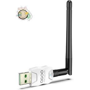 Class 1 Long Range Bluetooth Adapter for PC, QGOO USB Bluetooth Adapter for PC 5.3+EDR, Bluetooth Dongle Bluetooth Receiver Support Windows10/8.1/8/7（white-165）