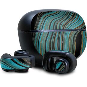 Headphone Skin Compatible with Bose Ultra Open Earbuds - Blue Canyon - Premium 3M Vinyl Protective Wrap Decal Cover - Easy to Apply | Crafted in The USA by MightySkins