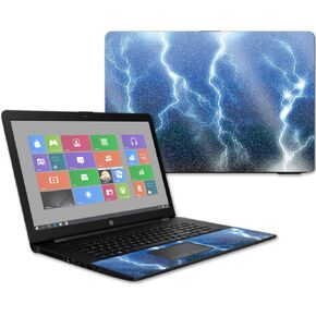 MightySkins Glossy Glitter Skin for HP 17t Laptop 17.3" (2017) - Lightning Storm | Protective, Durable High-Gloss Glitter Finish | Easy to Apply, Remove, and Change Styles | Made in The USA